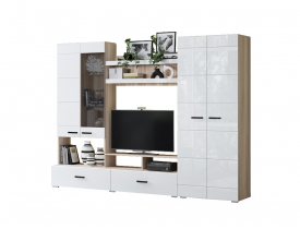 Ясень шимо светлый / Белый глянец