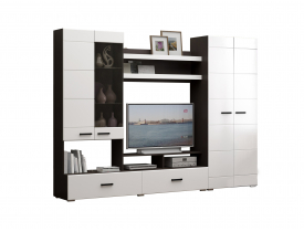 Венге / Белый глянец