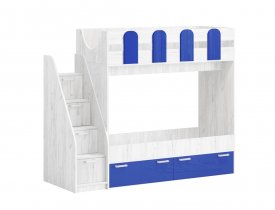 Темно-синий металлик / Дуб Крафт белый