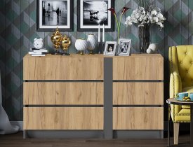 дуб крафт золотой / графит