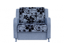 Серые цветы (флок на рогожке) / Серая рогожка