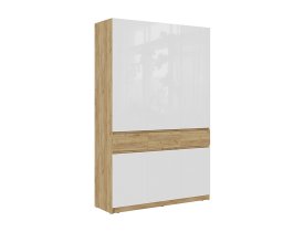 Дуб Крафт золотой/Белый глянец