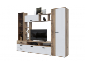 Дуб Делано/Белый глянец