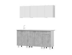 Белый/Белый / Цемент светлый/Антарес