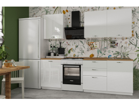 Белый глянец, фрезеровка 