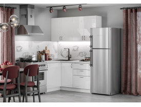 Белый глянец, фрезеровка 